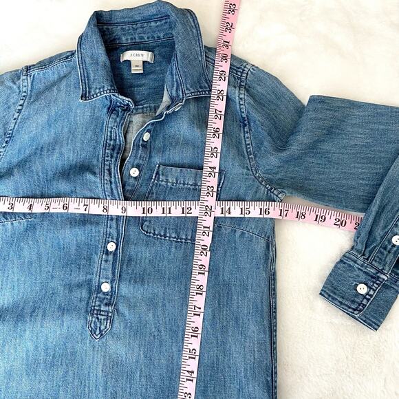 J. Crew Denim Dress/Tunic Size 00 - Picture 3 of 4